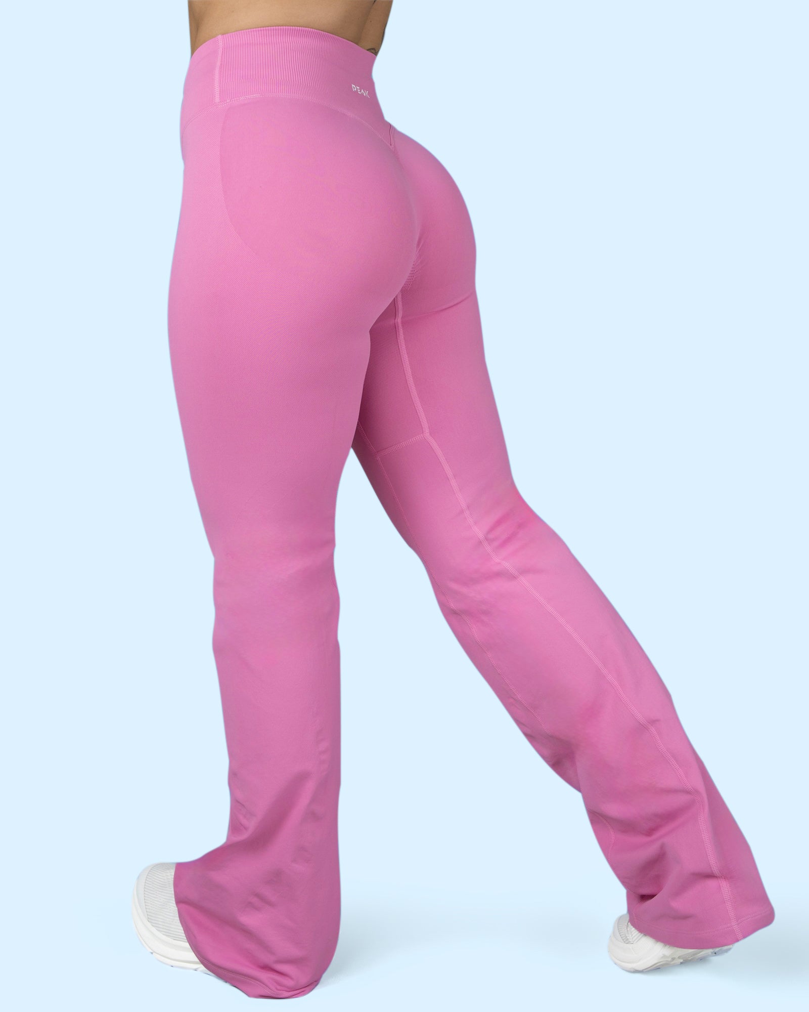 Exceed Flared Leggings - Pastel Pink
