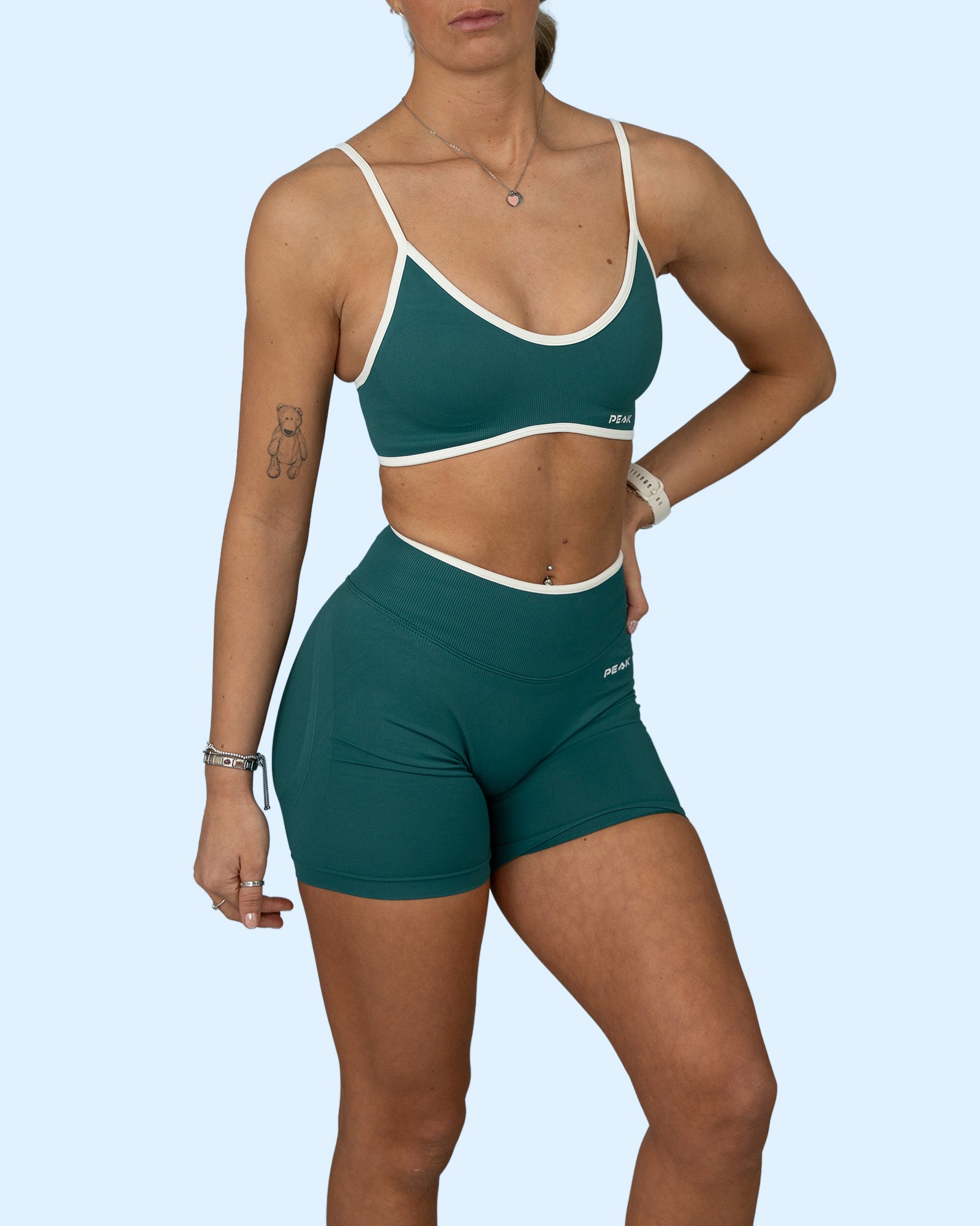 Aurelle Sports Bra - Bottle Green