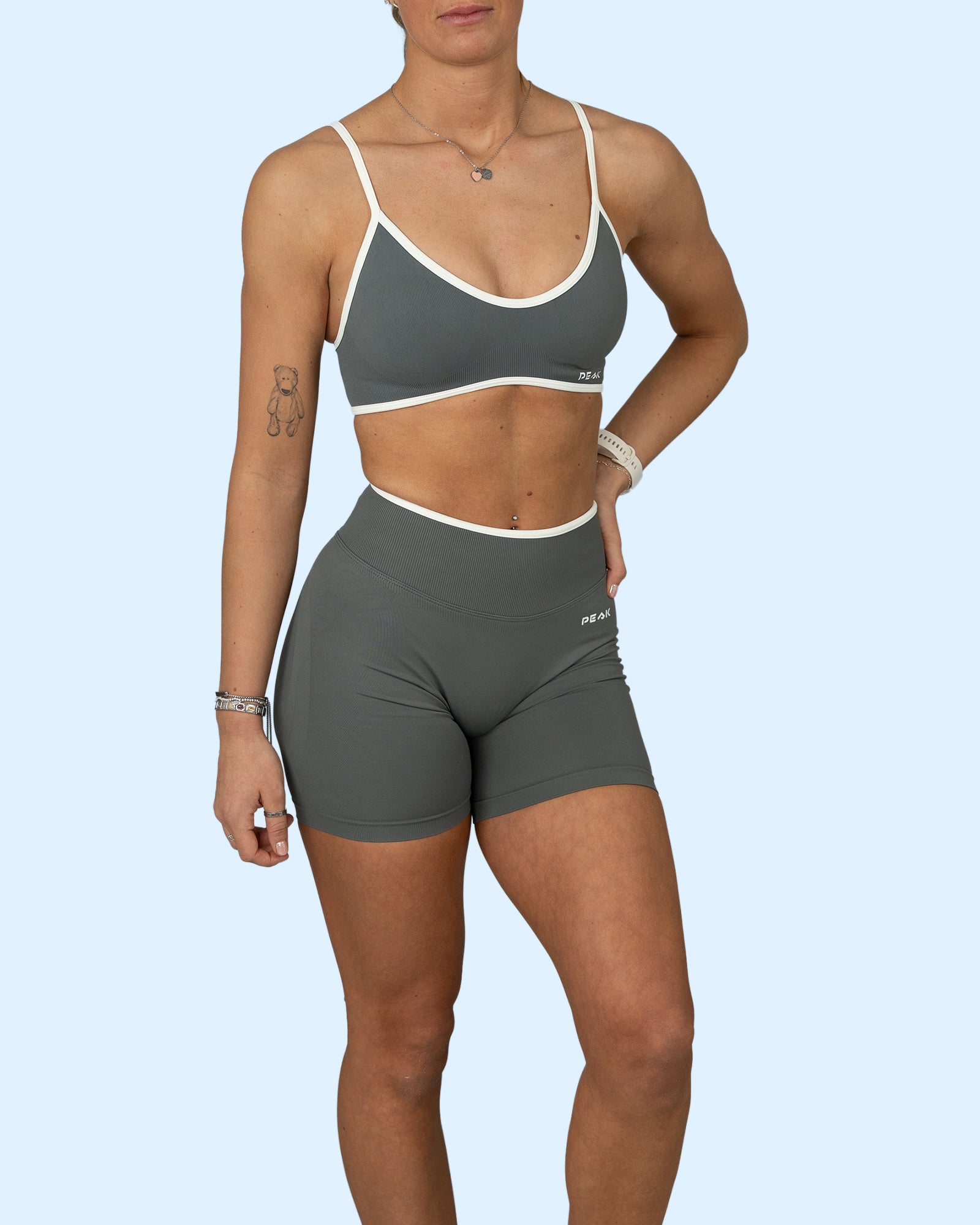 Aurelle Sports Bra - Charcoal