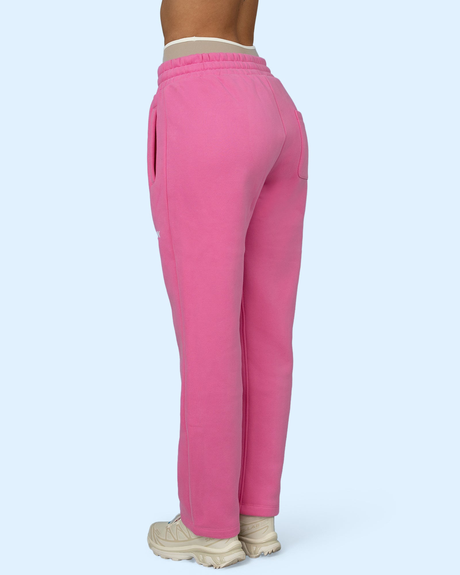 PEAK Collective Fitted Joggers – Barbie Pink